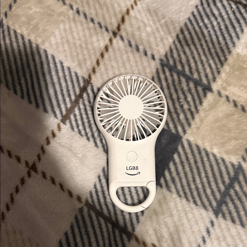 Portable White Handheld Fan